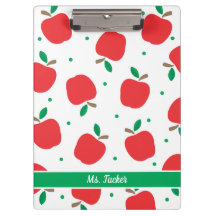 Niedlicher Apple Mustertehrer Name Red Green