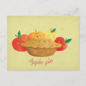 Niedlicher Apple Pie Postkarte (Vorderseite)