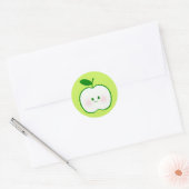 Niedlicher Apple Runder Aufkleber (Umschlag)