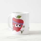 Niedlicher Apple Runner Kaffeetasse (Vorderseite Links)