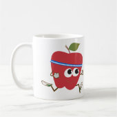 Niedlicher Apple Runner Kaffeetasse (Links)