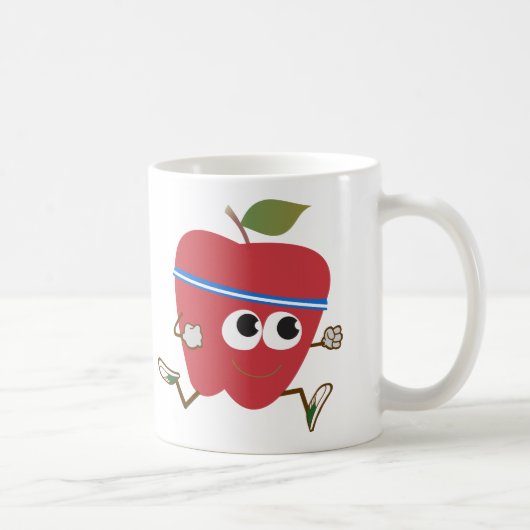 Niedlicher Apple Runner Kaffeetasse (Rechts)
