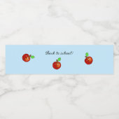 Niedlicher Apple zurück in die Schule Wasserflaschenetikett (Einzelnes Label)