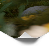 Niedlicher April-Igel mit Diamantherz Poster (Ecke)