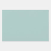 Niedlicher aquamariner Gingham und Dots Geschenkpapier Set (Vorderseite 2)