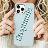 Niedlicher Aquamariner Minimalistischer Individuel Case-Mate iPhone Hülle