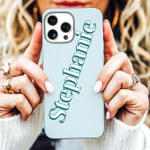 Niedlicher Aquamariner Minimalistischer Individuel Case-Mate iPhone Hülle