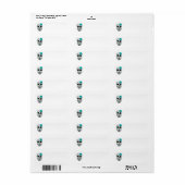 Niedlicher Aquamariner Tag des Toten Schädelhugels (Vorne)