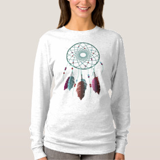 Niedlicher aquamariner u. lila Traumfänger T-Shirt