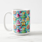 Niedlicher Aquarell Cartoon Lebkuchen Cookie Kaffeetasse (Links)