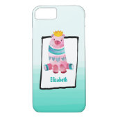 Niedlicher Aquarellbär Personalisiert Case-Mate iPhone Hülle (Rückseite)