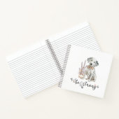 Niedlicher Aquarellfarben-Dalmatiner Welpe ist sta Notizblock (Innenseite)