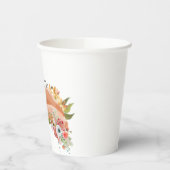 Niedlicher Aquarellfuchs Pappbecher (Links)