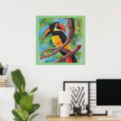 Niedlicher Aquarellstil Poster (Heimbüro)