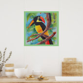 Niedlicher Aquarellstil Poster (Küche)