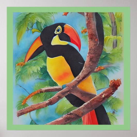Niedlicher Aquarellstil Poster (Vorne)