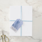 Niedlicher arktischer Fox auf Schnee Frohe Weihnac Geschenkanhänger (Mit Garn)