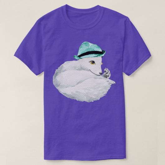 Niedlicher arktischer Fuchs 2 T-Shirt (Design vorne)