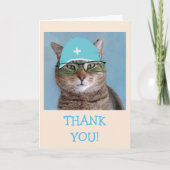 Niedlicher Arzt, Chirurg, vielen Dank Karte (Vorderseite)