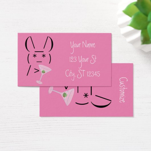 Niedlicher ascii-Hasen-Stei Thunder_Cove (Schreibtisch)