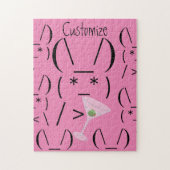 Niedlicher ascii-Hasen-Stei Thunder_Cove Puzzle (Vertikal)