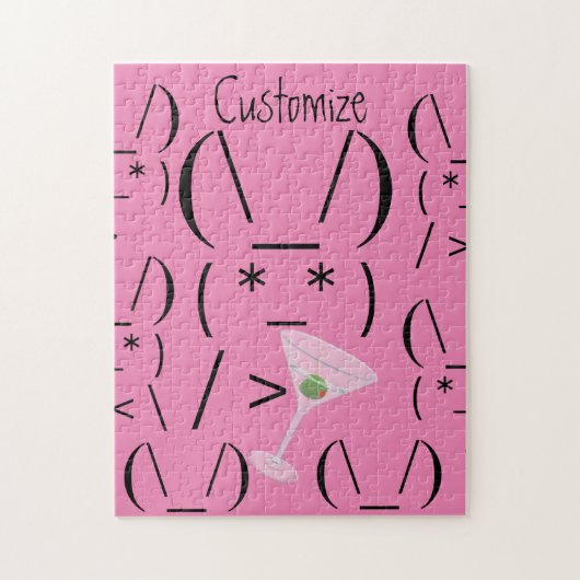 Niedlicher ascii-Hasen-Stei Thunder_Cove Puzzle (Vertikal)