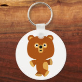 Niedlicher Assertive Cartoon Bärenbär Schlüsselanh Schlüsselanhänger (Vorderseite)