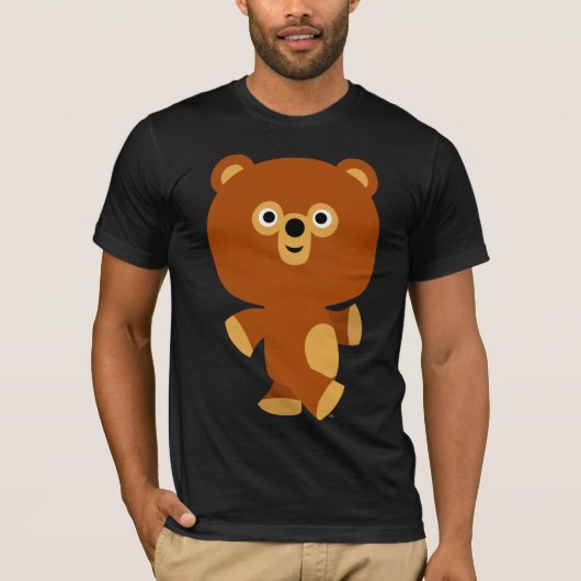 Niedlicher Assertive Cartoon Bärenbär T - Shirt (Vorderseite)