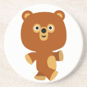 Niedlicher Assertive Cartoon Bärenbär Untersetzer (Vorne)
