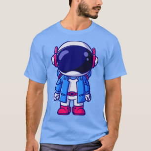 Niedlicher Astronaut Anzug Cartoon T-Shirt