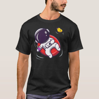 Niedlicher Astronaut in einem Pool T-Shirt