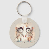 Niedlicher Astronaut Schlüsselanhänger (Vorderseite)