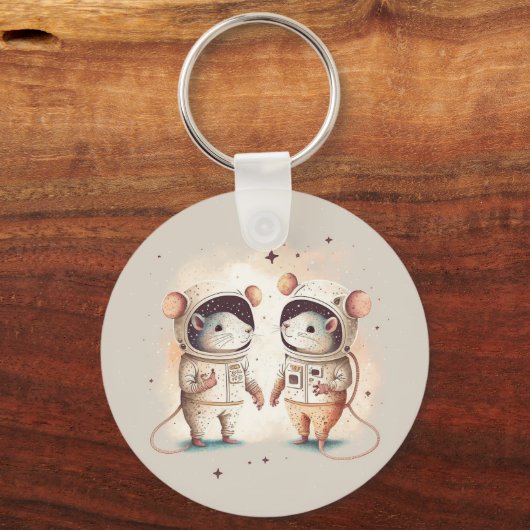 Niedlicher Astronaut Schlüsselanhänger (Vorderseite)