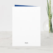 Niedlicher Astronaut Space Rocket Blue 8. Geburtst Karte (Rückseite)