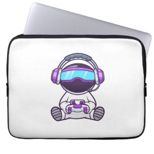 Niedlicher Astronaut VR Cartoon Laptopschutzhülle
