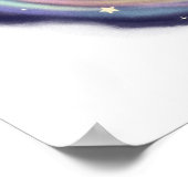 Niedlicher Astronautenbär, Kinderzimmer individuel Poster (Ecke)