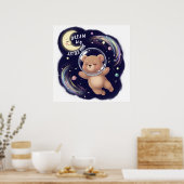 Niedlicher Astronautenbär, Kinderzimmer individuel Poster (Küche)
