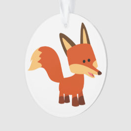Niedlicher Astute Cartoon Fox Akryler Ornament