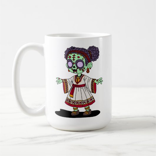 Niedlicher äthiopischer Zombie Kaffeetasse (Links)