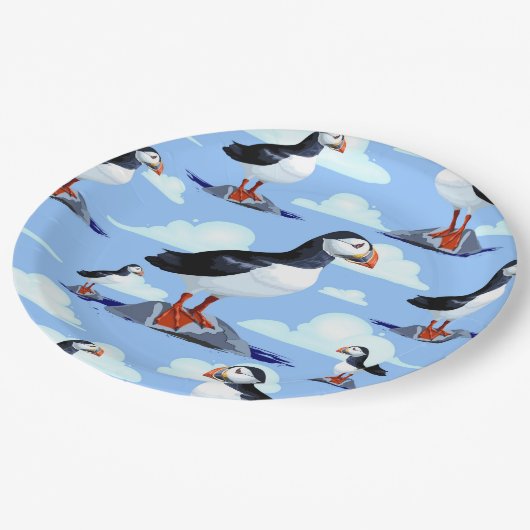 Niedlicher Atlantik Pappteller (Schrägansicht)