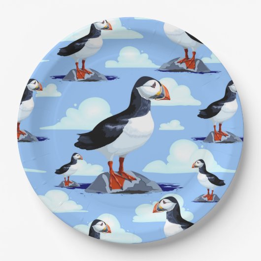 Niedlicher Atlantik Pappteller (Vorderseite)