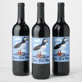 Niedlicher Atlantik Weinetikett (Flaschen)