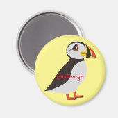 Niedlicher Atlantischer Puffstil-Entwurf Thunder_C Magnet (Vorderseite/Rückseite)