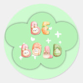 Niedlicher Aufkleber | Fett sein (Vorderseite)