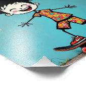 Niedlicher Aufkleber Fotodruck (Ecke)