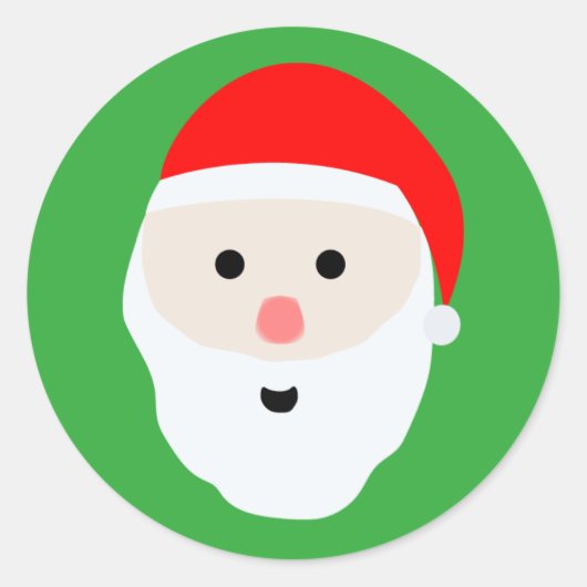 Niedlicher Aufkleber für den Weihnachtsmann (Vorderseite)