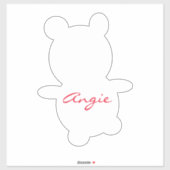 Niedlicher Aufkleber für Farbname (Blatt)