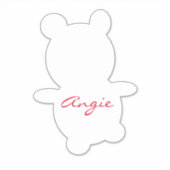 Niedlicher Aufkleber für Farbname (Vorderseite)