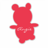 Niedlicher Aufkleber für Farbname (Vorderseite)