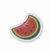 Niedlicher Aufkleber für Wassermelonen, Aufkleber  (Vorderseite)
